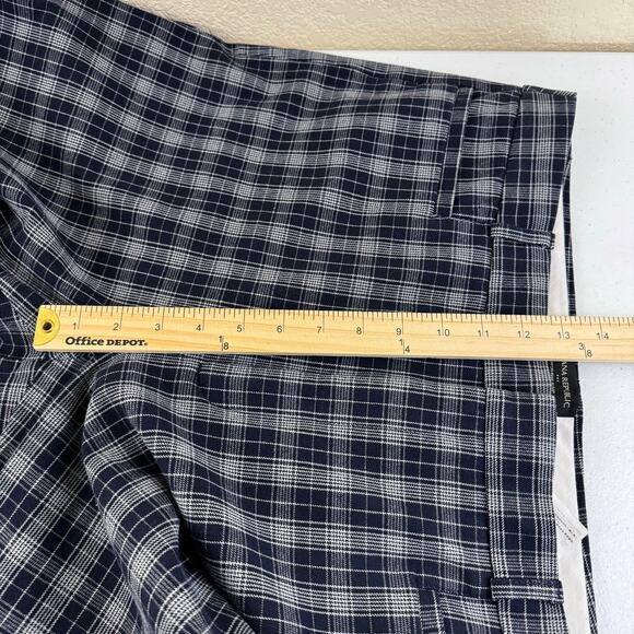 Banana Republic Factory Pants Womens 16 Sloan High Rise Blue White Check Career - Picture 10 of 12